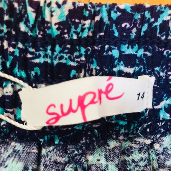 NWT Supre blue patterned shorts with pockets - Picture 6 of 7